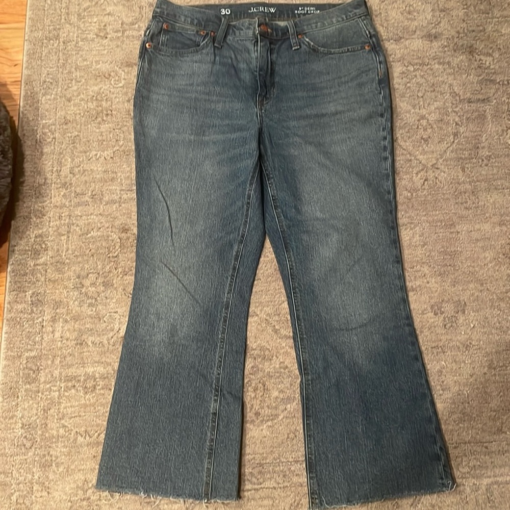 Women’s JCrew Demi boot crop jeans sz 30